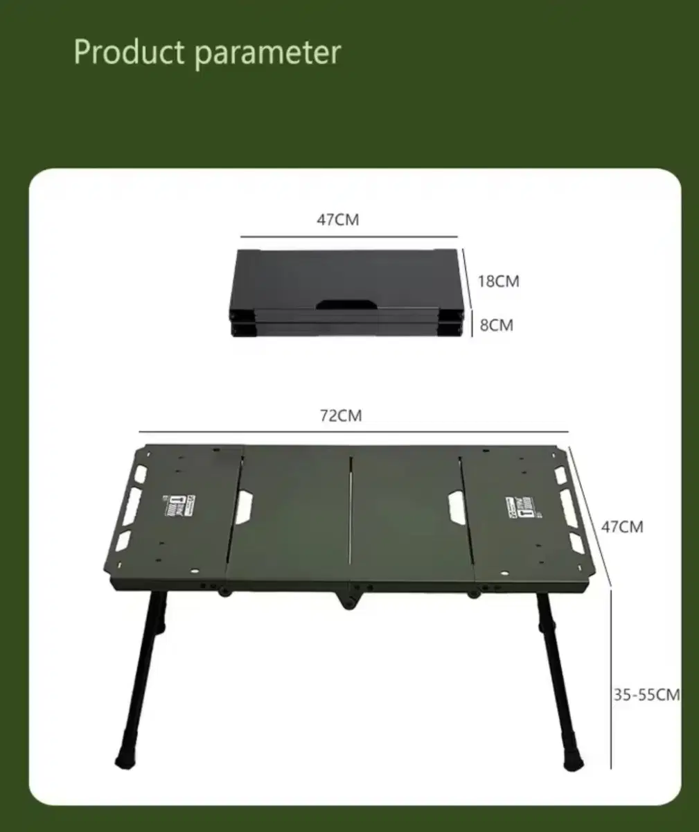 블랙,경량 휴대용 접이식 캠핑 테이블, 알루미늄 합금 테이블